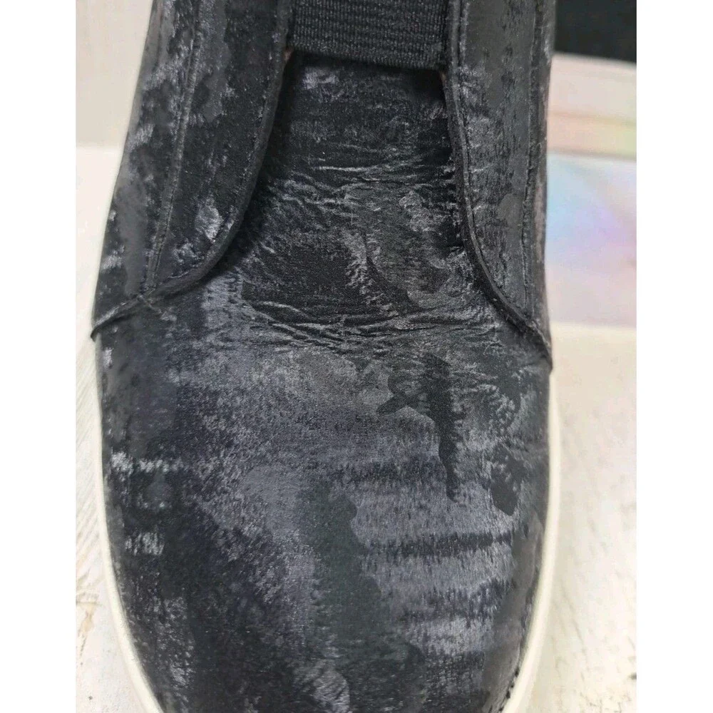 Linea Paolo Felicia Wedge Bootie Street Sneakers Shoe Womens 9.5 Black Side Zip
